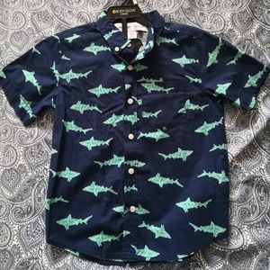 Old Navy shirt with sharks for boys